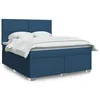 vidaXL vidaXL Box spring postelja z vzmetnico modra 180x200 cm blago, (21307939)