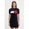 Tommy Jeans pletena obleka bombažna