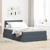 Krevet s od storage s madracem Tamno siva 120 x 200 cm Baršun