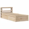 vidaXL vidaXL Posteljni okvir z vzglavjem 90x190 cm trdna borovina, (21322135)