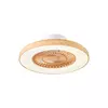 Stropni ventilator z lesnim potiskom z učinkom zvezd 60 cm vklj. LED zatemnitev z daljinskim upravljalnikom - Climo