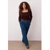 Trendyol Curve Ženska bluza Tbbaw25Af00041, Smeđa