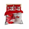 Lessentiel Maison Komplet posteljina 188, 200x220cm, Crveno-siva