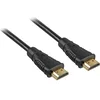 PremiumCord HDMI High Speed+ Ethernet kabel/ pozlačeni priključki/ 15m/ črn