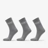 Nogavice Footshop Basic Crew Socks 3-Pack Grey 36-38