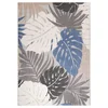 Lesnina PREPROGA ZA ZUNANJO UPORABO Floral 80/150 cm tkano modra
