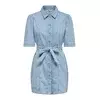 ONLY Dolga srajca ONLVIBBE moder denim