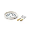 Elodie garden leo toile silikonski set za jelo sa tanjirom