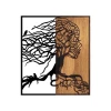 Wallity Zidna dekoracija Tree Woman - 290, 50 x 3 x 58 cm, Crna