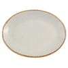 Oval dinner plate, 36 cm, grey, Seasons - Porland