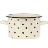 CHOMIK SMALTIRANA POSODA 2 L 16 CM BELE PIKICE *3356