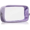 Notino Travel Collection Cosmetic bag prozorna kozmetična torbica L Purple 1 kos