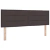 vidaXL vidaXL Naslon za glavo Linijski dizajn Temno rjav 160 cm Tkanina, (22048983)