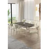 Hanah Home Trpezarijski set, 7 komada, Svetlozeleni