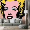 Tapeta pop art Marilyn Monroe na rjavem ozadju - 392x264