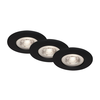 Briloner - SET od 3x LED ugradnih kupatilskih stropnih svetiljki LED/4,9W/230V IP44 crne