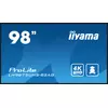 IIYAMA LFD LH9875UHS-B2AG  98 4K UHD Professional Digital Signage display featuring Android OS, iiSignage˛ and OPS PC slot landscape, port