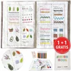 Cool Mango knjiga za učenje vezenja 2 kosa (1 + 1 GRATIS), vodnik za začetnike z ilustriranimi vzorci - Stitchbook