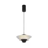 LED luster na sajli MANLEY LED/5W/230V crna/bela