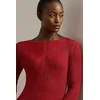 Obleka Lauren Ralph Lauren rdeča barva, 200971346