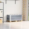 vidaXL vidaXL Paletni okvirji 2 kosa sivi 100x50 cm trdna borovina, (22156674)