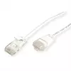 Secomp Roline UTP Data Center PatchCord SLIM Cat6A/Cl.EA LSOH white 0.3m