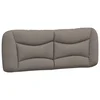 Vidaxl Blazina za vzglavje Hvar taupe 140 cm blago