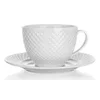 Skodelica + krožnik 220ml DIAMOND keramika