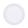 Eglo Fueva 5 ugradbena led, 10,5w, 1200lm, prečnik 166, ip44, bela/čelik/plastika