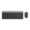 Logitech MK470 US Bežična tastatura i miš, Crni