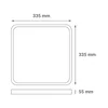 LED PLAFONJERA 24W 4000K PRECNIK 33X33cm GREEN TECH