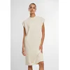 Womens dress Terry cream