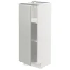 METOD Podni element s policama, bela/Havstorp svetlosiva, 30x37 cm