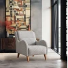 ATELIER DEL SOFA Ving Chair fotelja Nice Bergere Cream Blue