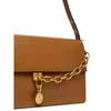 Ročna torba Tommy Hilfiger Crest Leather Conv Shoulder Bag AW0AW19015 Rjava