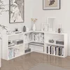 Hanah Home polica za knjige Adel Corner Set 1, 120×120 cm, bela