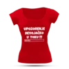 Ženska majica Devojačko u toku cs2832, Crvena
