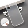 Maska Skin Silikon with pluggy za iPhone 17 transparent