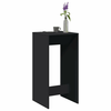 vidaXL Barska miza črna 51x50x103,5 cm inženirski les