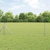 Vanjska Euro ograda za fiksiranje u tlo 10 x 0,4 m Srebrna