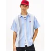 Tommy Jeans Srajca marine/svetlo modra/bela