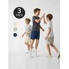 Sinsay - Pamučni šorts 3 pack - BEŽ