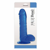 Real Delight gel dildo s priseskom 25 cm moder