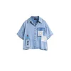 Desigual Bluza moder denim/svetlo modra/bela