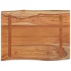 Stolna ploča 80x60x2,5 cm pravokutna bagremovo drvo živi rub