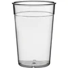 Gastro plastični kozarec 0,6 l, prozoren, SAN plast, z oznako 0,5 l
