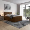 Livetastic BOXSPRING POSTELJA 140 cm x 200 cm , les, kovina, umetna masa, tekstil rjava