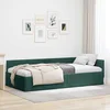 Kutni okvir kreveta Tamnozelena 80 cm x 200 cm Baršun