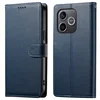 GS Denarnica z zavihkom Litchi za Honor 600 Lite z zapestnim paščkom, temno modra