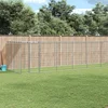 Vanjski kavez za pse od pocinčanog čelika s krovom 16,94 m2